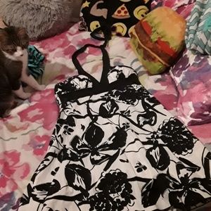 Black and white dress